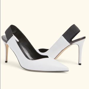 M. Gemi Ribobolo Colorblock Point Slingback Heels